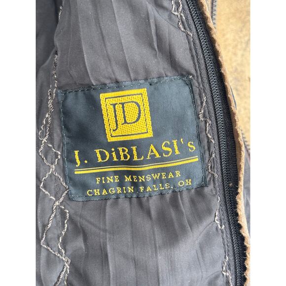 Gimo's Leather Italy Coat Size 44 Rustic Burnished Luxury Mens - Picture 13 of 16